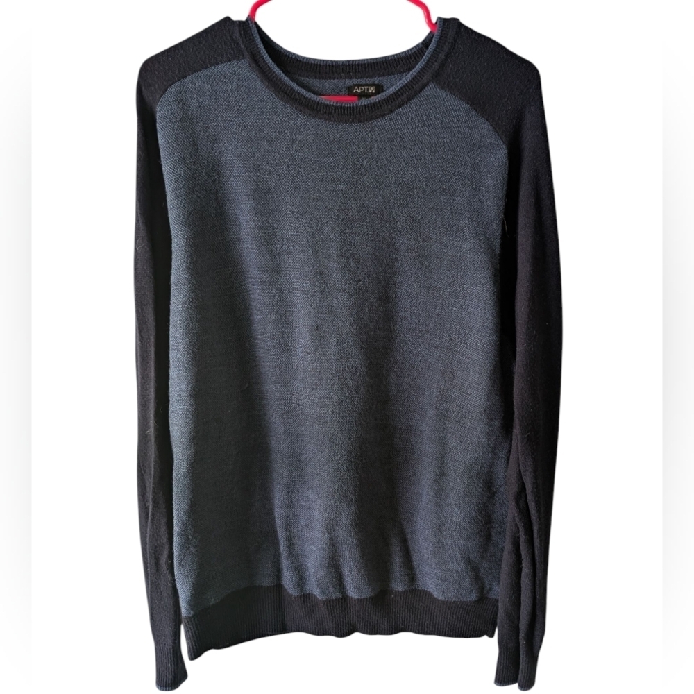 Apt.9 Men's Black and Blue Sweater XL